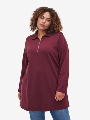 Zizzi Tunic 'Ebeate' in Red: front