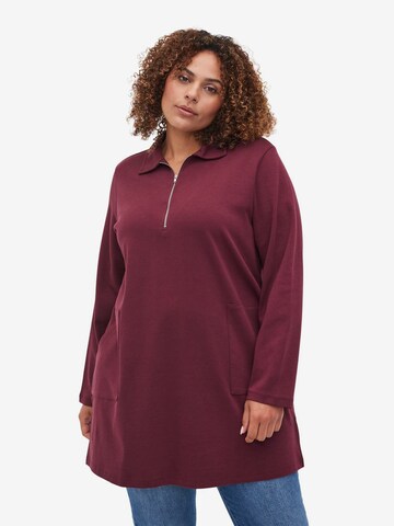 Zizzi Tunic 'Ebeate' in Red: front