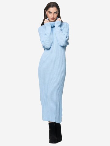 Robes en maille Elara en bleu