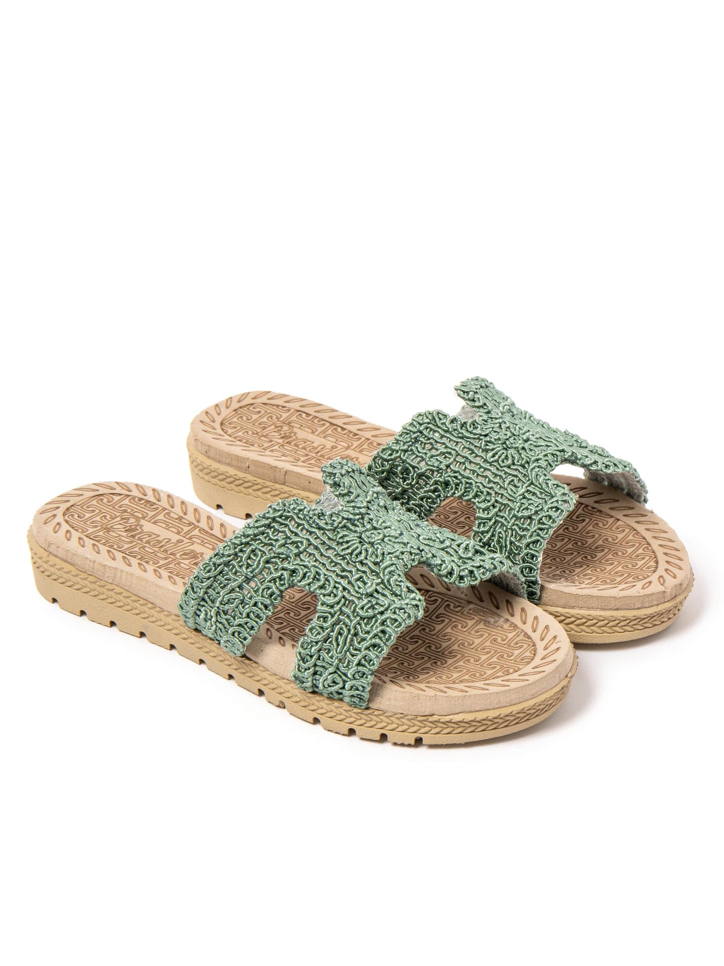 Brasileras Slippers 'Braida' in Green