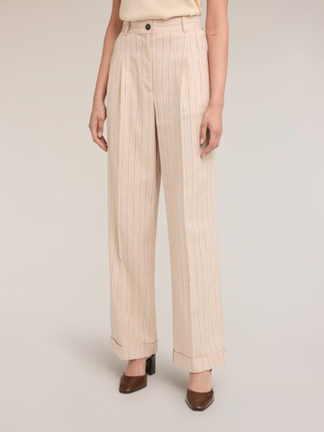 MOTIVI Wide leg Broek in Beige