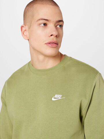 Nike Sportswear Klasický střih Mikina 'Club Fleece' – zelená