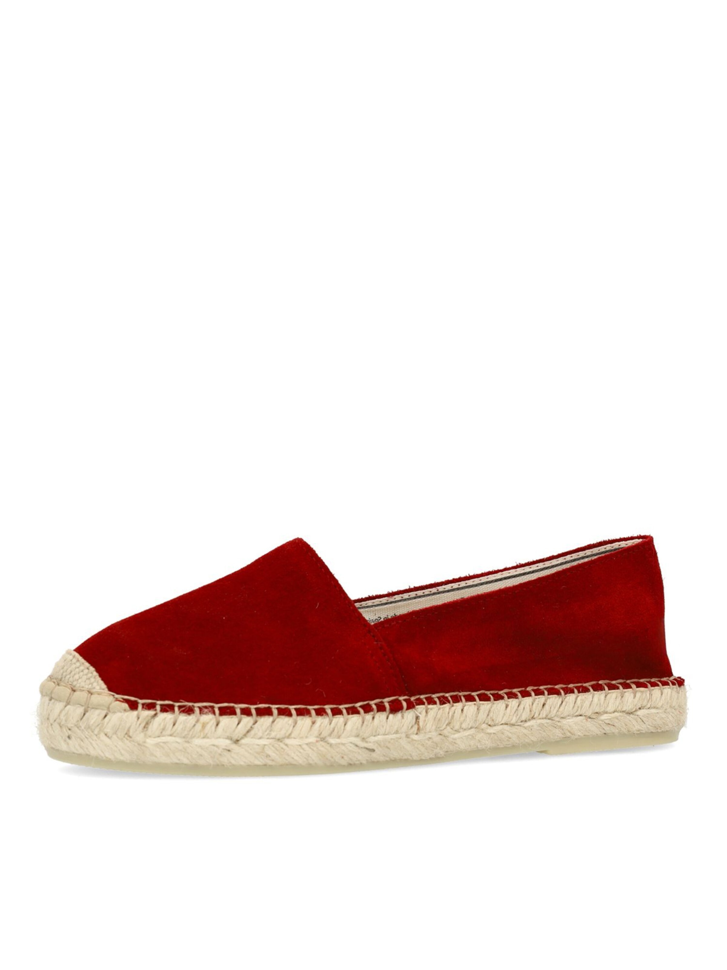 MANFIELD Espadrilles in Rood: voorkant