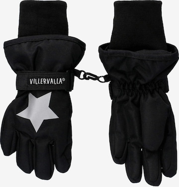 Villervalla Gloves in Black: front