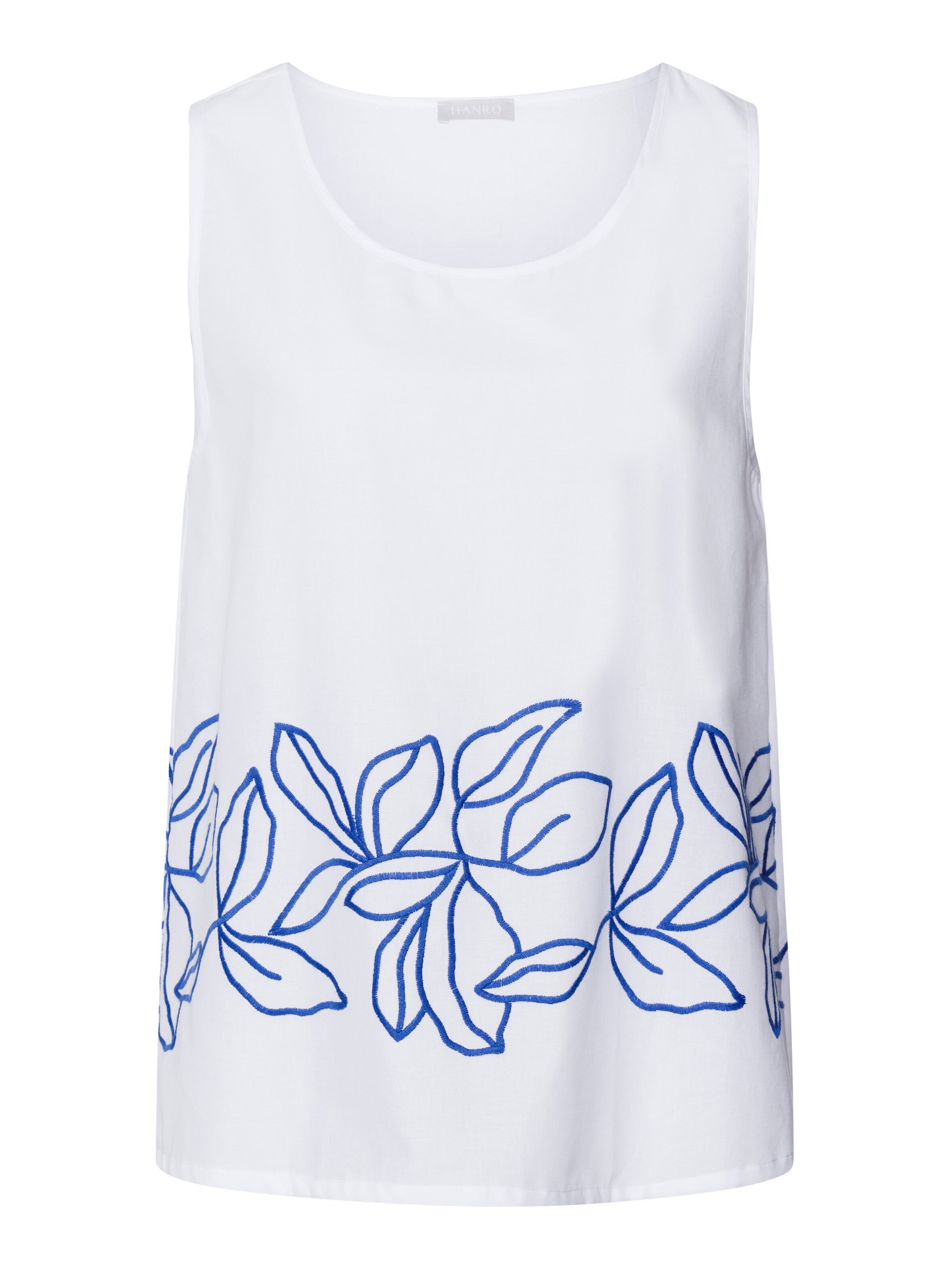 Hanro Sleepshirt ' Liz ' in Weiß: Vorderseite