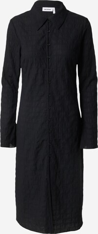 WEEKDAY Shirt dress in Black: front