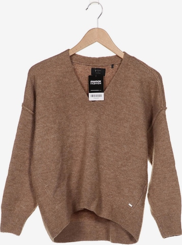 Superdry Sweater & Cardigan in XS in Beige: front