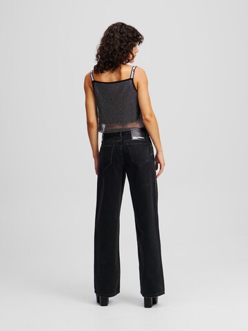 KARL LAGERFELD JEANS Wide leg Jeans in Zwart