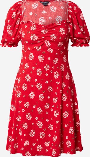 Monki Kleid 'Sylvia' in hellgrün / rosa / rot / weiß, Produktansicht
