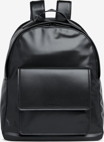Calvin Klein Backpack 'Minimal Focus' in Black: front