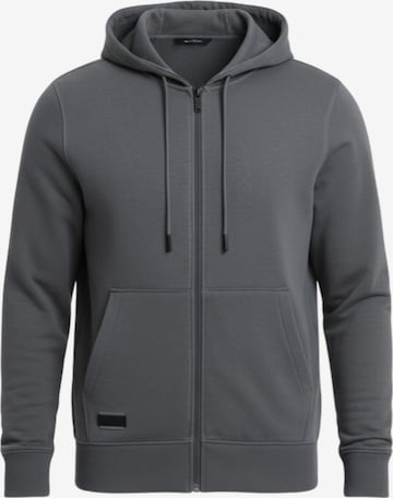 Ombre Sweatvest 'OM-SSBZ-0160' in Grijs: voorkant