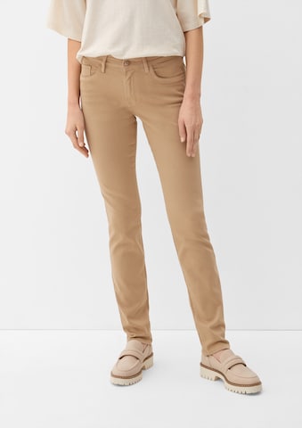 s.Oliver Slim fit Jeans in Brown: front
