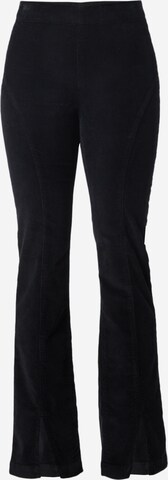 TOPSHOP Flared Broek in Grijs: voorkant