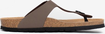 Bayton T-Bar Sandals 'Mercure' in Brown