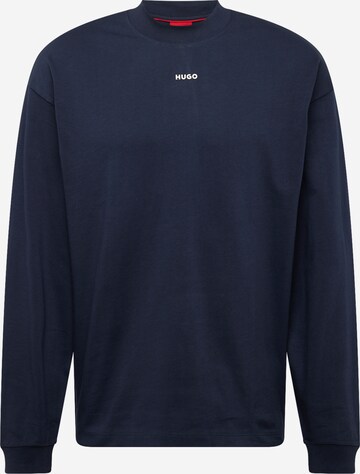 HUGO Sweatshirt 'Daposo' in Blue: front