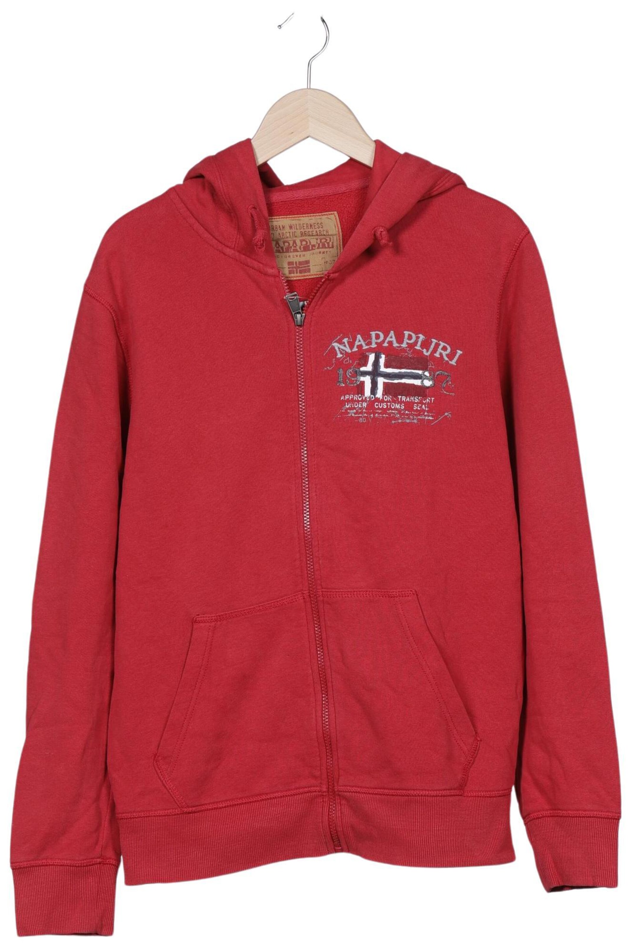 NAPAPIJRI Sweatshirt & Zip-Up Hoodie in L in Red: front