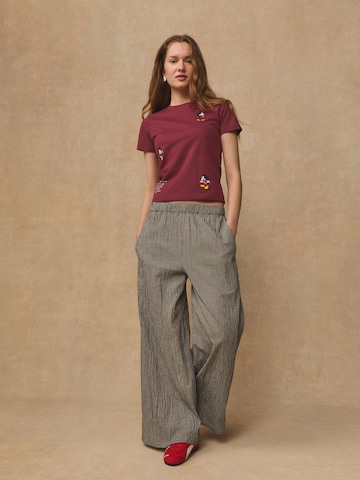 Next - Camisa 'Mickey Mouse' em vermelho