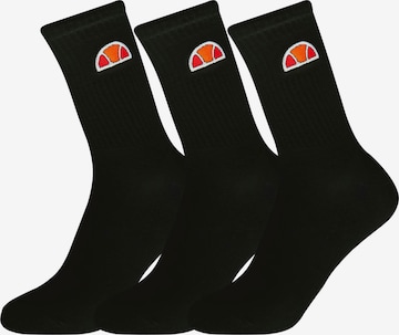 ELLESSE Athletic Socks in Black: front