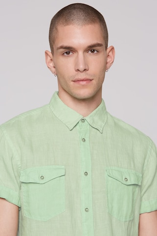 CMPD Slim fit Button Up Shirt in Green