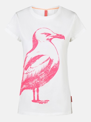 salzhaut Shirt 'Abbeldwatsch' in White