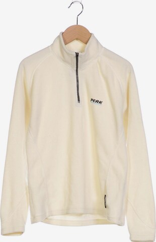 PEAK PERFORMANCE Sweatshirt & Zip-Up Hoodie in L in White: front