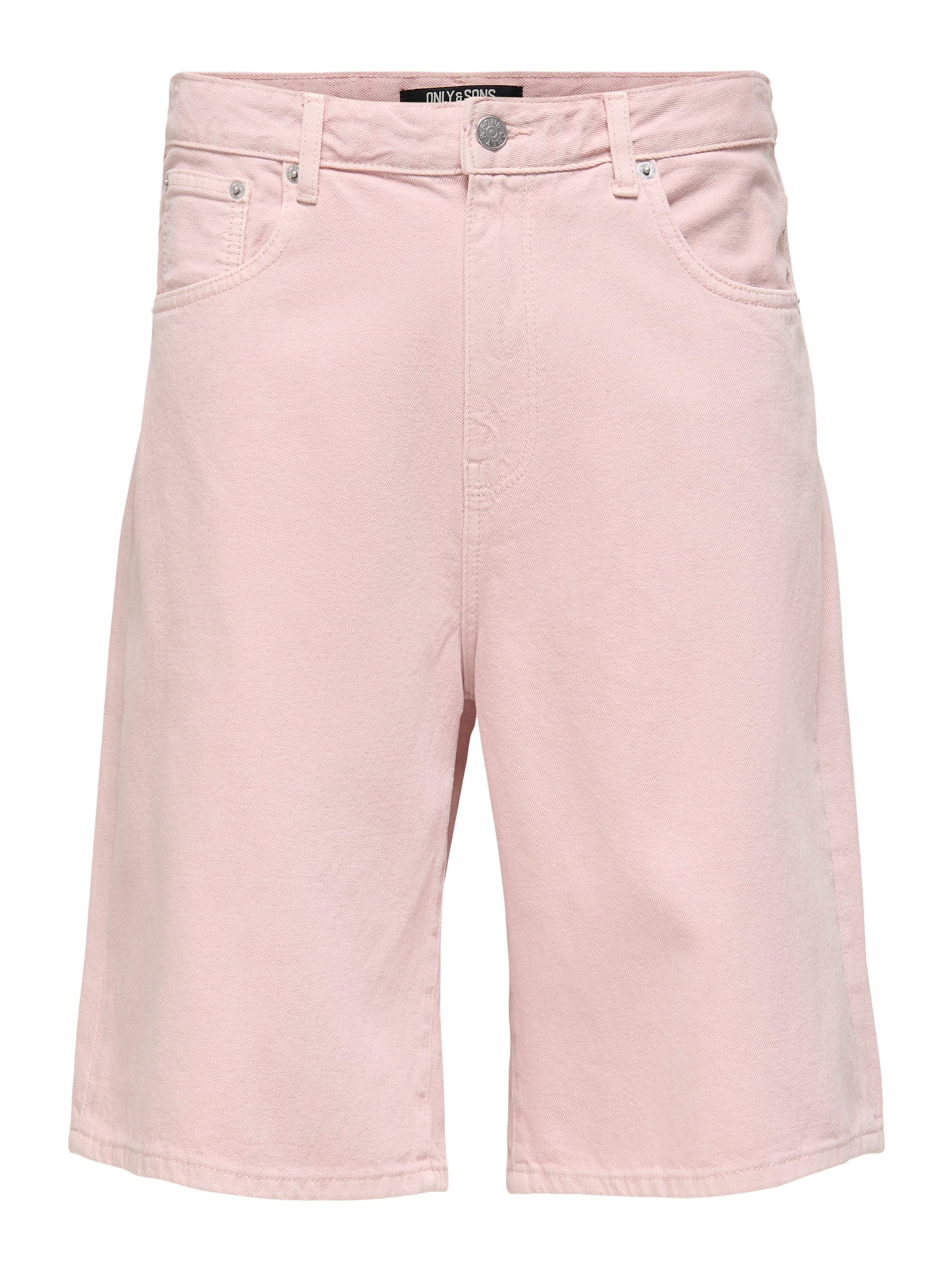 Only & Sons Loosefit Jeans 'ONSCARL' in Roze: voorkant