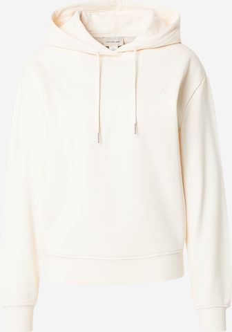 Calvin Klein Jeans Mikina – bílá: přední strana