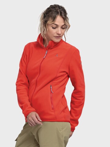Schöffel Functionele fleece jas ' Hiking Fleece Jk Style Ash WMS ' in Rood