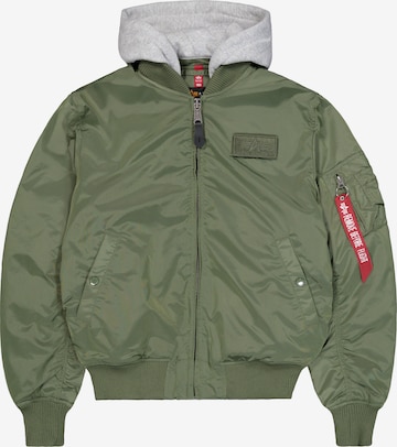 ALPHA INDUSTRIES Преходно яке 'MA-1' в зелено: отпред
