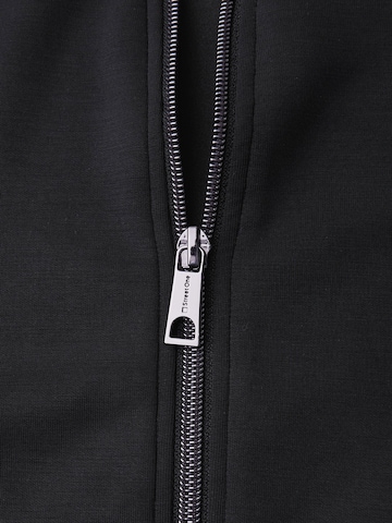 STREET ONE Zip-Up Hoodie in Black