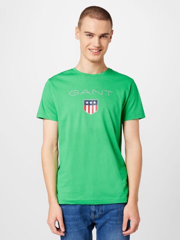 T-Shirt GANT en vert : devant