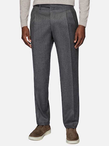 Coupe slim Pantalon à plis Boggi Milano en gris : devant