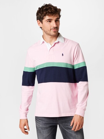 Tricou de la Polo Ralph Lauren pe roz: față