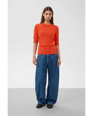 SOAKED IN LUXURY Trui 'SLSpina' in Oranje