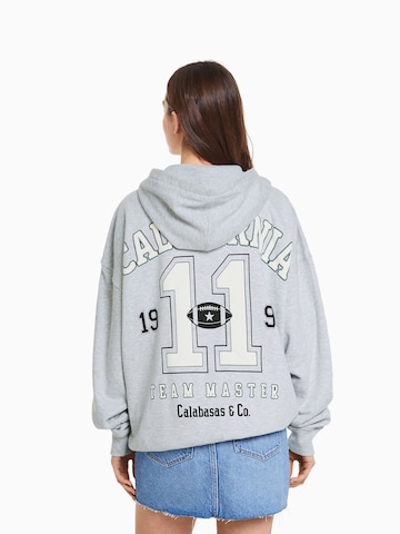 Bershka Sweat jacket in Grey