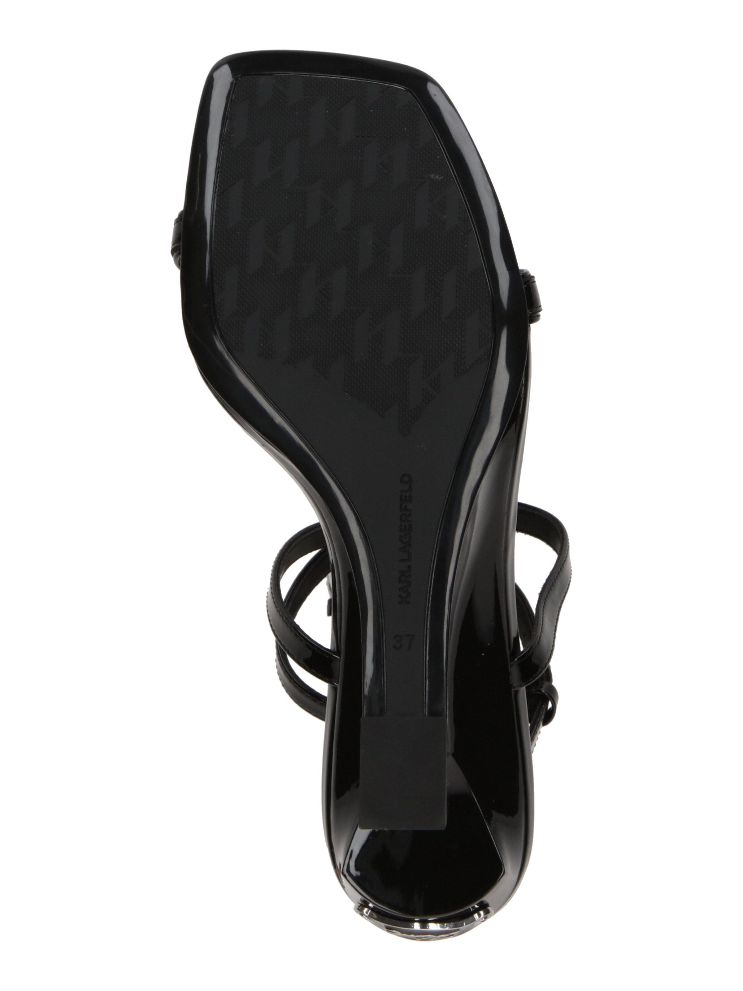 Karl Lagerfeld Sandale in Schwarz