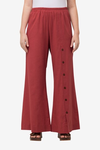 Ulla Popken Wide Leg Hose in Rot: predná strana