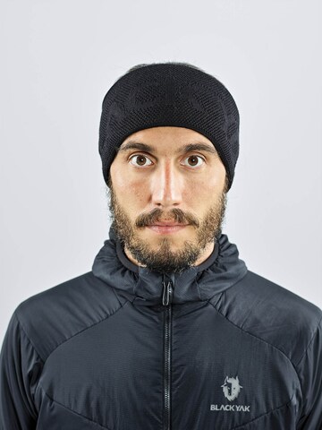 BLACKYAK Athletic Headband 'Yak' in Black: front