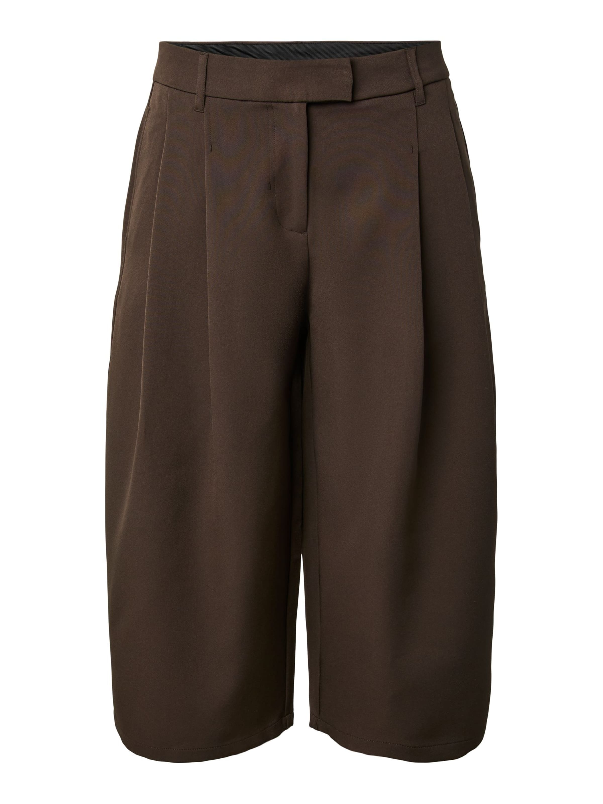 Pantaloni 'PCOlivia' di PIECES in marrone: frontale