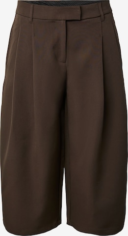 Pantaloni 'PCOlivia' di PIECES in marrone: frontale