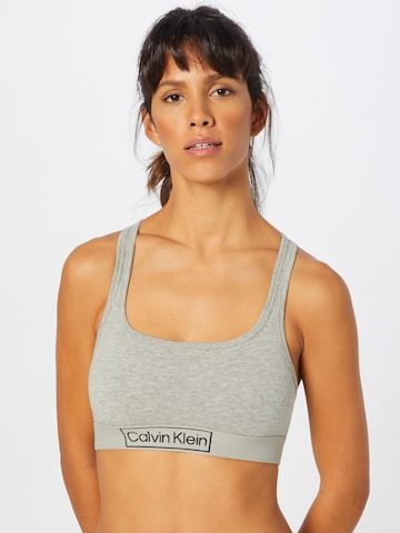 Calvin Klein Underwear Bralette Bra 'Reimagine Heritage' in Grey: front