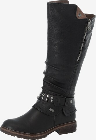 Bottes Rieker en noir : devant