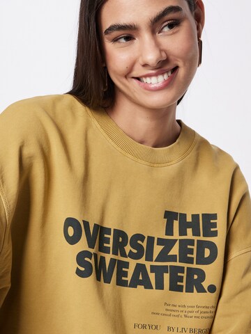 Liv Bergen Sweatshirt 'Rosina' in Yellow