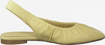 TAMARIS Ballet Flats with Strap in Yellow