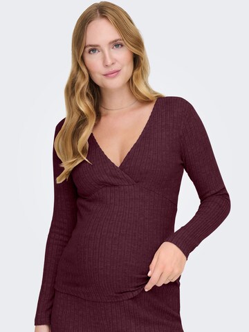 Only Maternity Wide Leg Hose 'OLMLola' in Rot