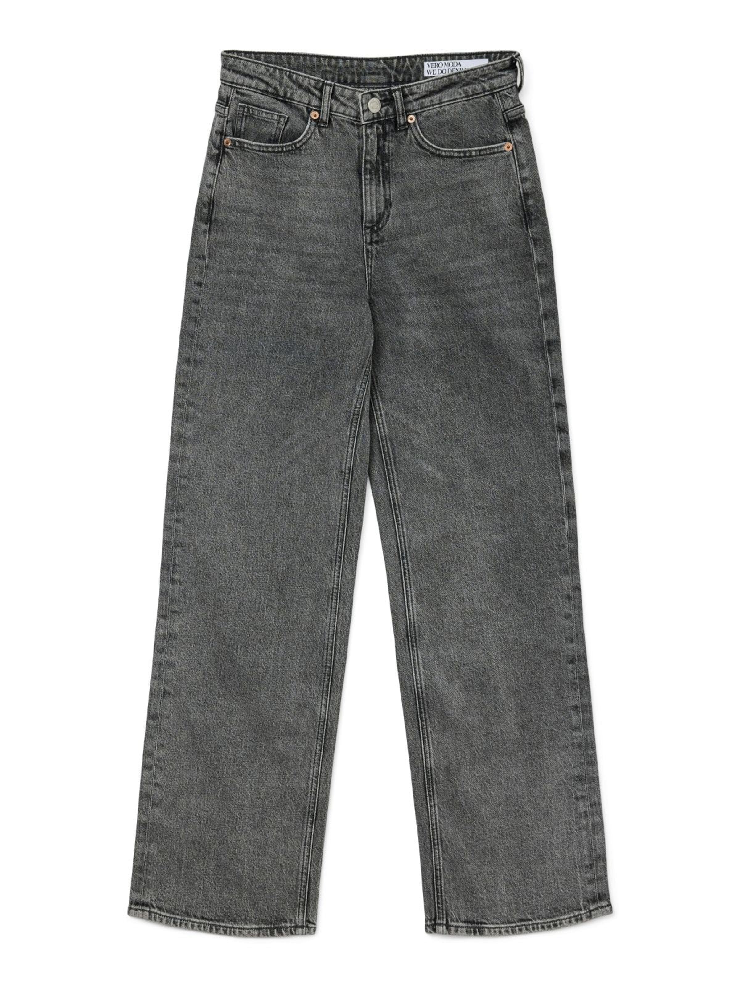 VERO MODA Szeroka nogawka Jeansy '10287304' w kolorze szary: przód
