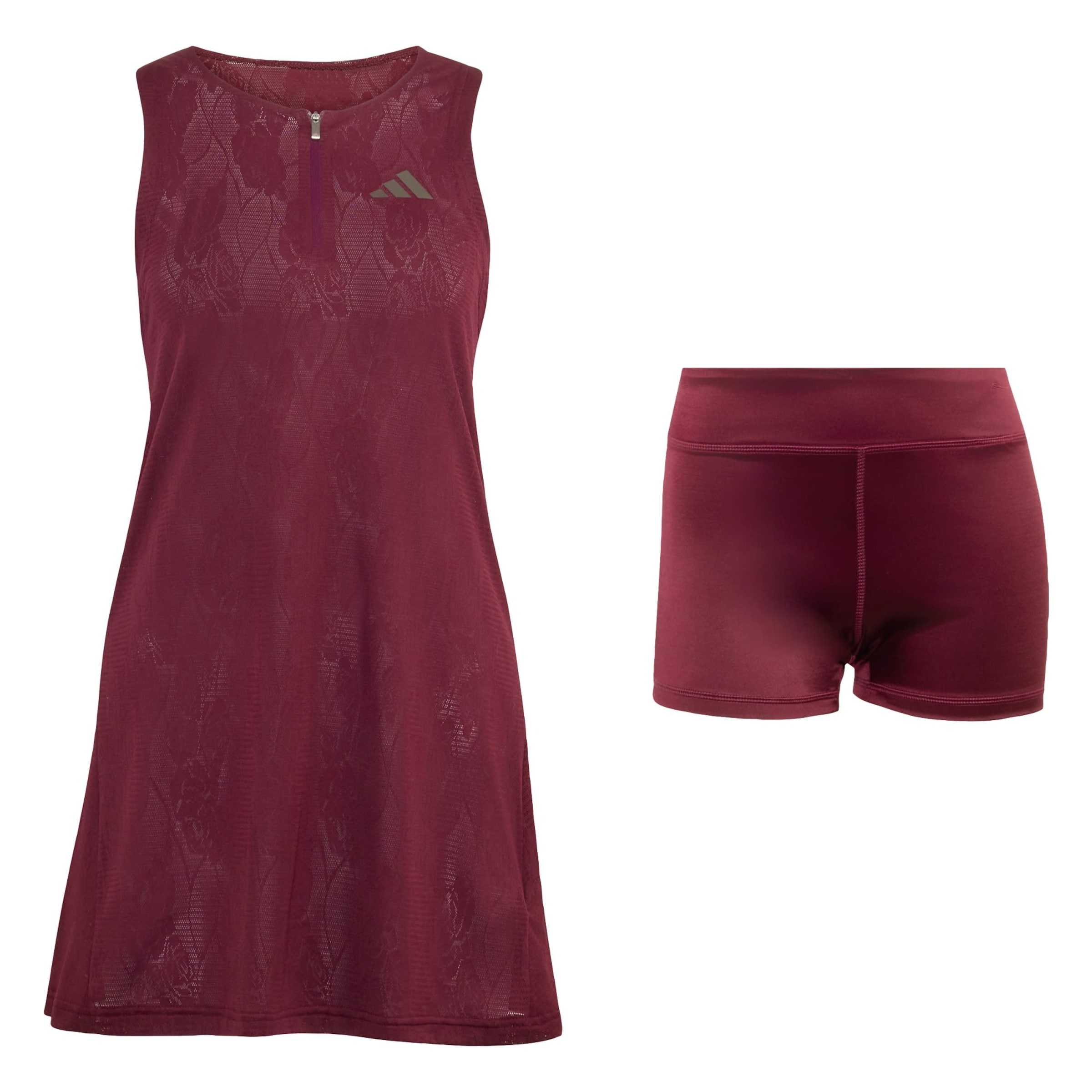 ADIDAS PERFORMANCE - Vestido desportivo em vermelho: frente