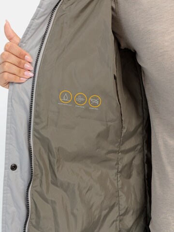 CAMEL ACTIVE Gesteppte Jacke mit abnehmbarer Kapuze in Grau