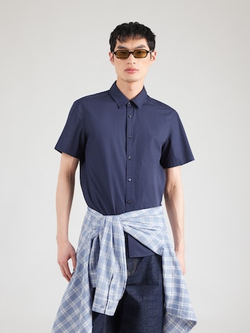 Coupe regular Chemise 'GILROY' MUSTANG en bleu : devant