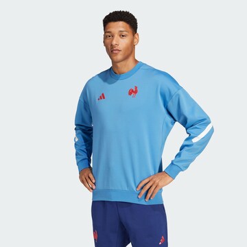 ADIDAS PERFORMANCE Sports sweatshirt 'France Travel Z.N.E.' in Blue: front